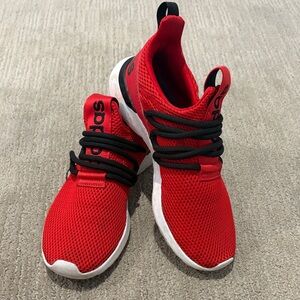 Adidas Kids Red and Black Sneakers